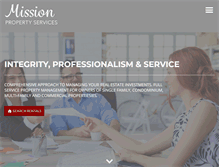 Tablet Screenshot of missionpropertyservices.com